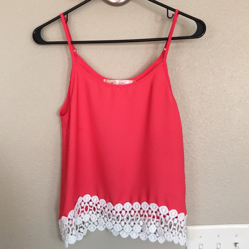 Liberty love pink tank top